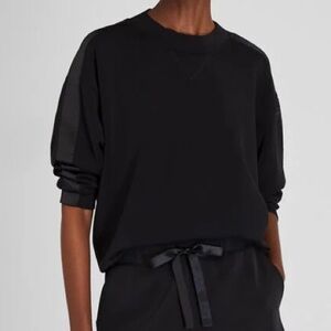 Club Monaco Satin Stripe Sweatshirt